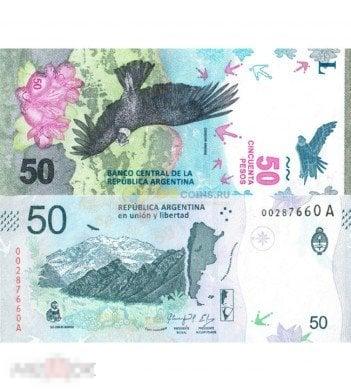Аргентина 50 песо 2018 - 2019 UNC