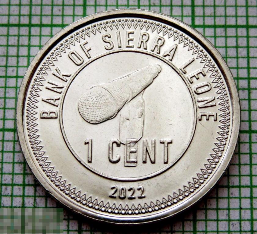 Сьерра - Леоне 1 цент 2022 Сулай Абу Баккар UNC. Мешок