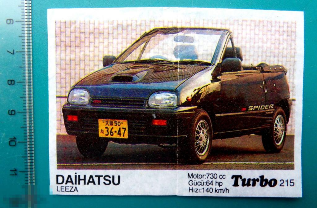 вкладыши Турбо Turbo черные №215 -- (191-260) -- авто мото автомобиль - cS (322)