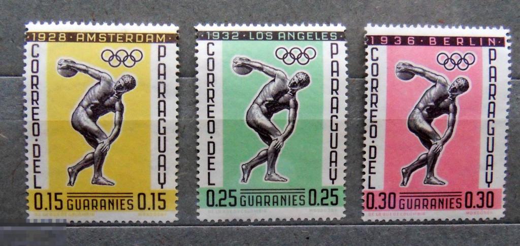 Парагвай 1962 **  Олимпиада 1936 Берлин Олимпийские игры --  АА1 стр18 ---- марки