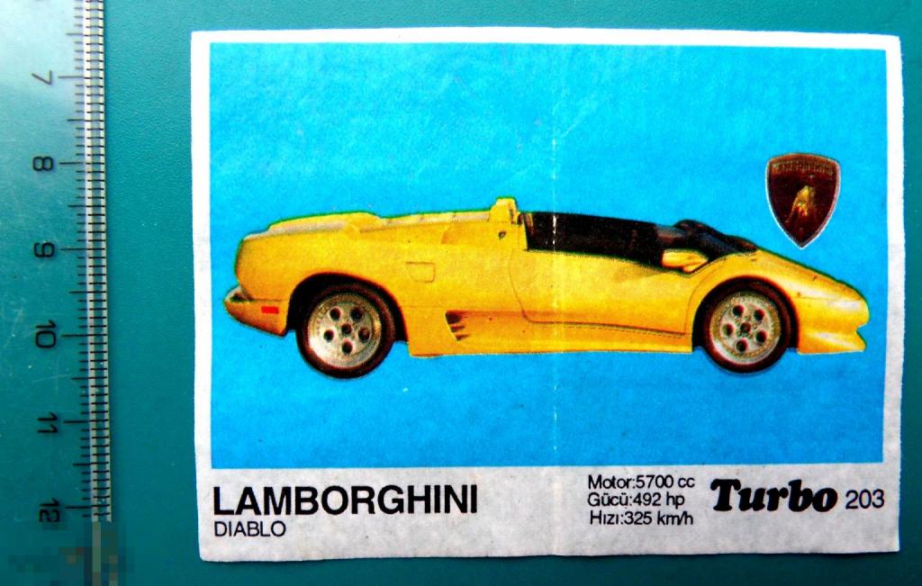 вкладыши Турбо Turbo черные №203 -- (191-260) -- авто мото автомобиль - cS (322)