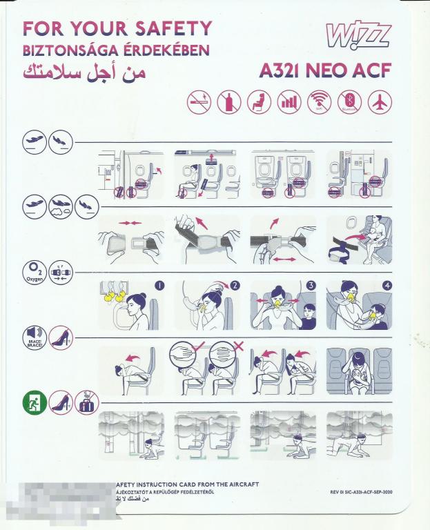 Инструкция по безопасности полета - Авиакомпания "WIZZ AIR" A321 NEO ACF