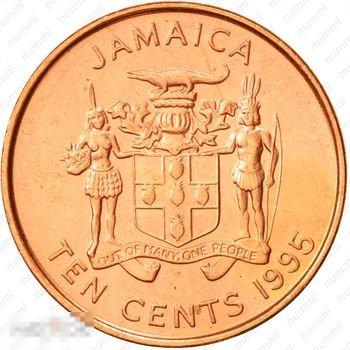 Ямайка 10 Центов 1995 UNC Мешок
