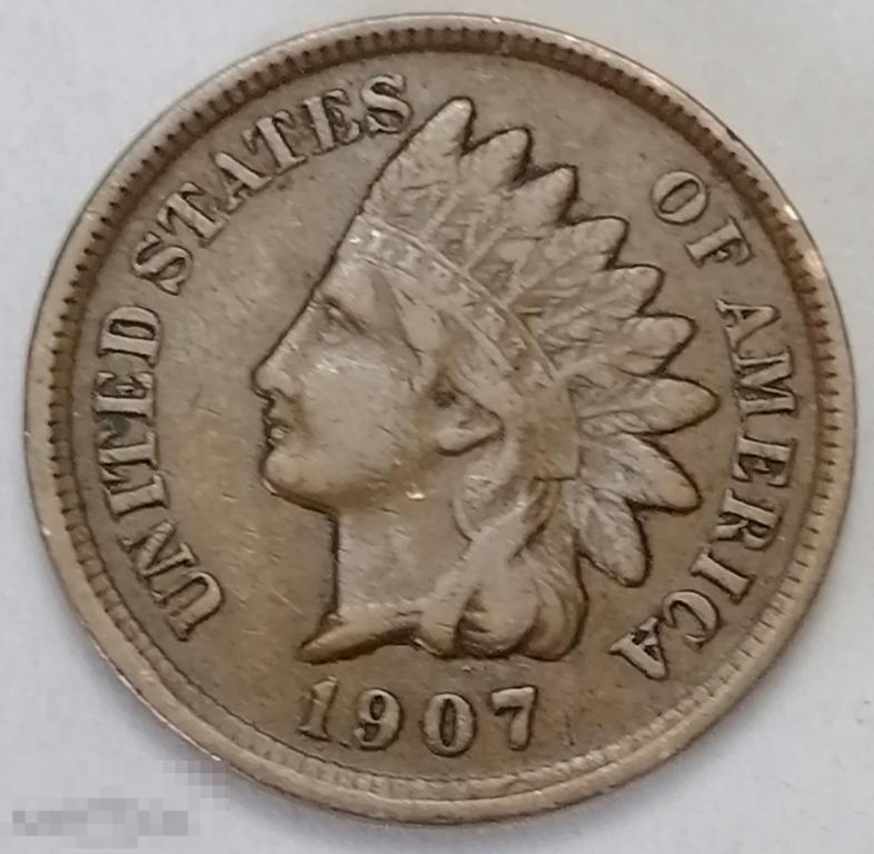 США - 1 Цент 1907 (1)
