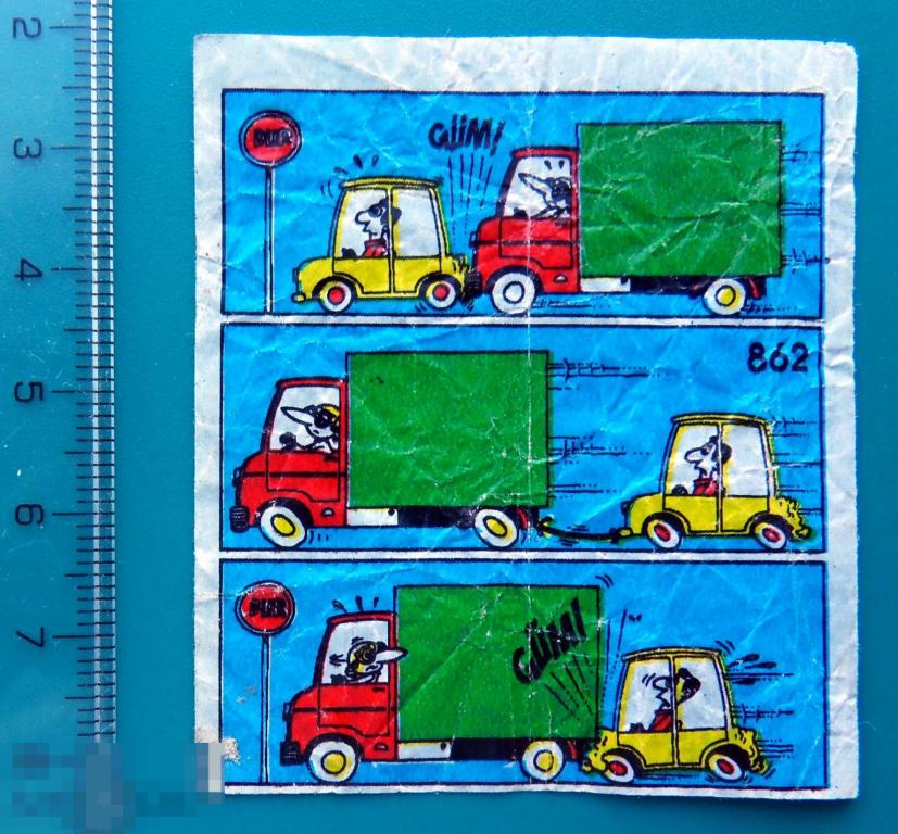 ВКЛАДЫШ комиксы Типи Тип. Tipi Tip №862 --  1штука -- (118)