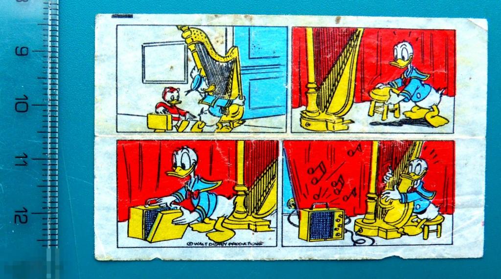 вкладыш упаковка обертка ДОНАЛЬД DONALD Дисней --- cS (128а) --- ..3..  комикс