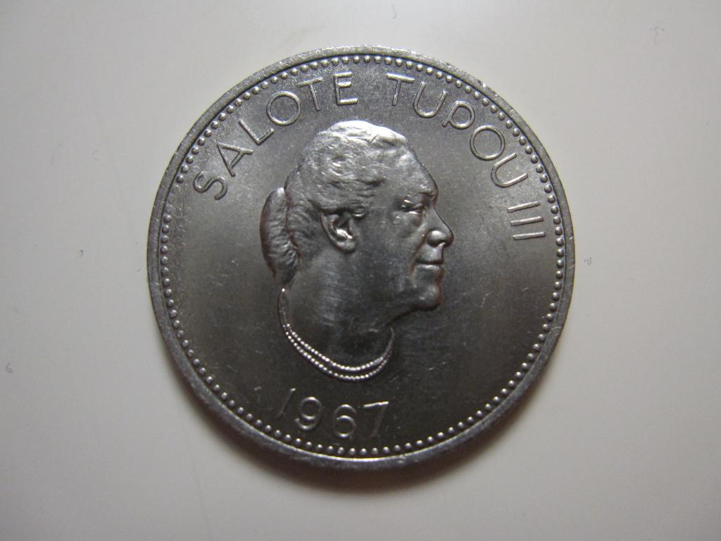 ТОНГА 20 сенити 1967 Салоте Тупоу III UNC!