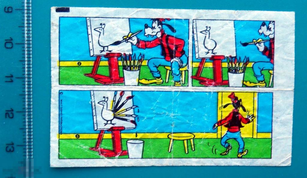 вкладыш упаковка обертка ДОНАЛЬД DONALD Дисней --- cS (116) --- ..4..  комикс