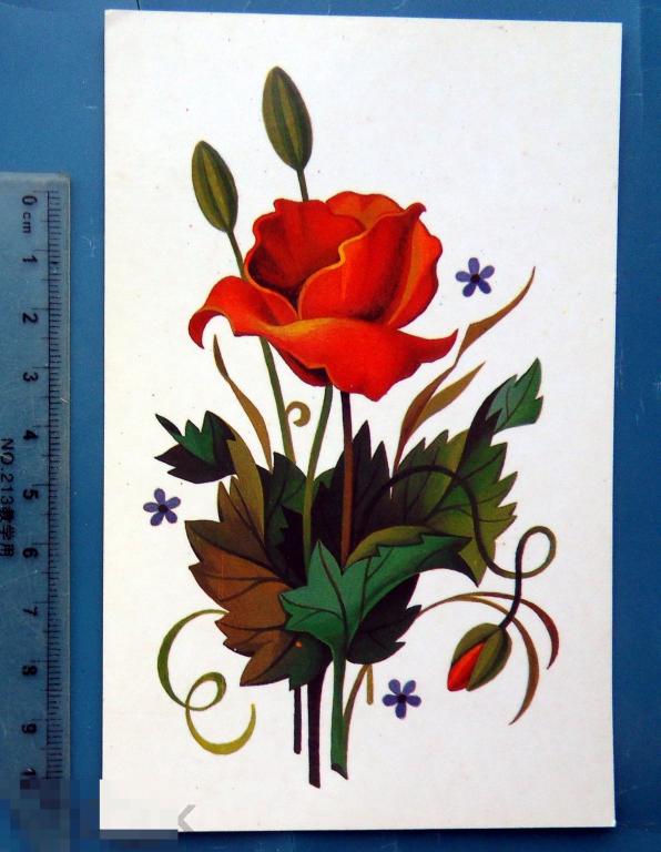 Пешехонов КРАСНЫЙ МАК 1987 - N3 -- чистая ЦВЕТЫ люкс!!!