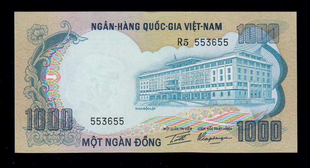 Вьетнам Южный 1000 донгов 1972 г. 553655