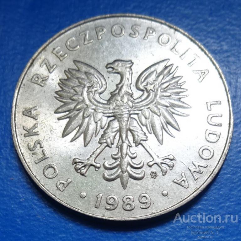 Польша. 20 злотых. 1989. VF. № Оч-04-08.