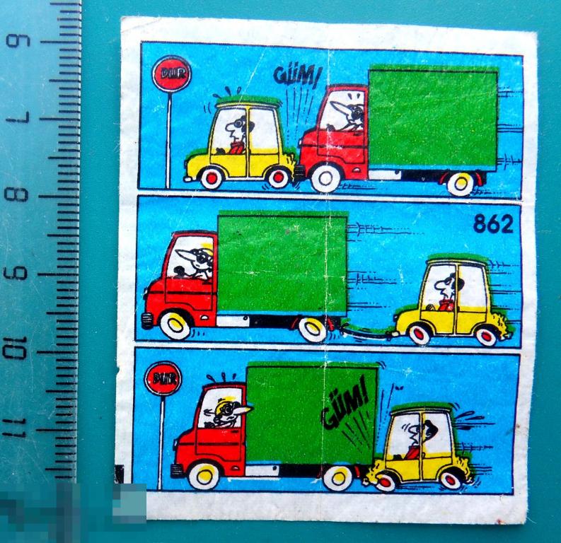 ВКЛАДЫШ комиксы Типи Тип. Tipi Tip TipiTip №862 --  1штука -- cS (14)