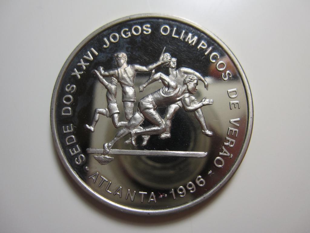 САН-ТОМЕ и ПРИНСИПИ 1000 добра 1993 Атлеты, Атланта Олимпиада 1996 PROOF!