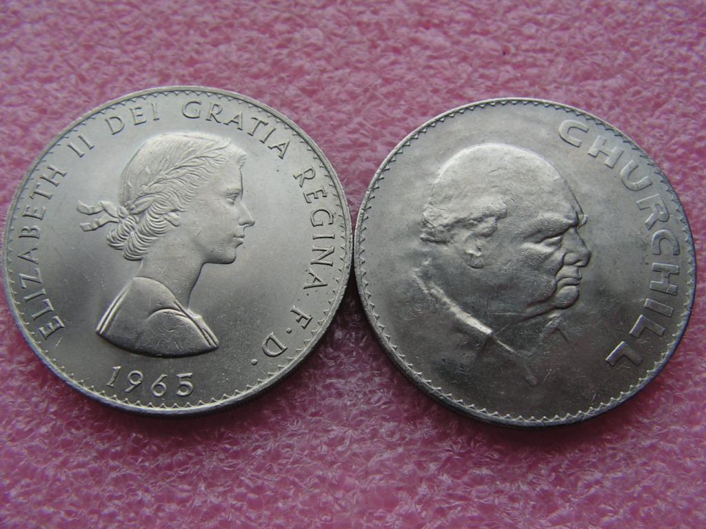 Англия/Великобритания 1 крона 1965 Черчилль unc-aunc
