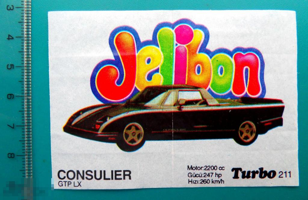 вкладыши Турбо Turbo черные №211 -- (191-260) -- авто мото автомобиль - cS (321)