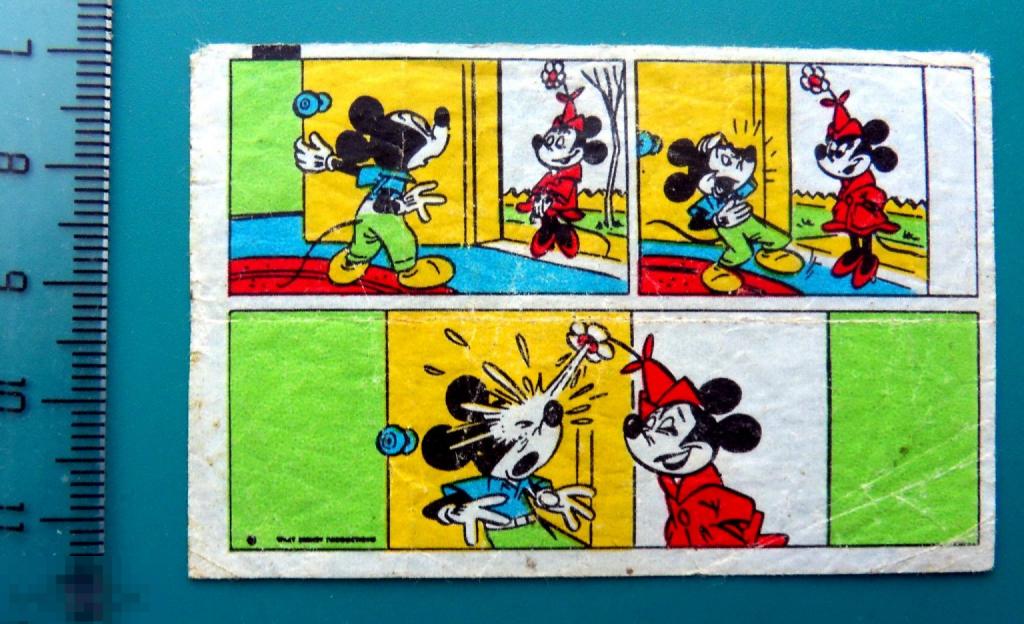 Вкладыш от жвачки DONALD Дональд Mickey Mouse Микки Маус комикс  ---  cS(3а) ..14..