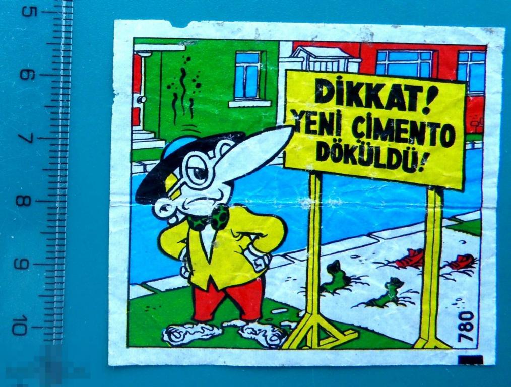 ВКЛАДЫШ комиксы Типи Тип. Tipi Tip TipiTip №780 --  1штука -- (117 а)