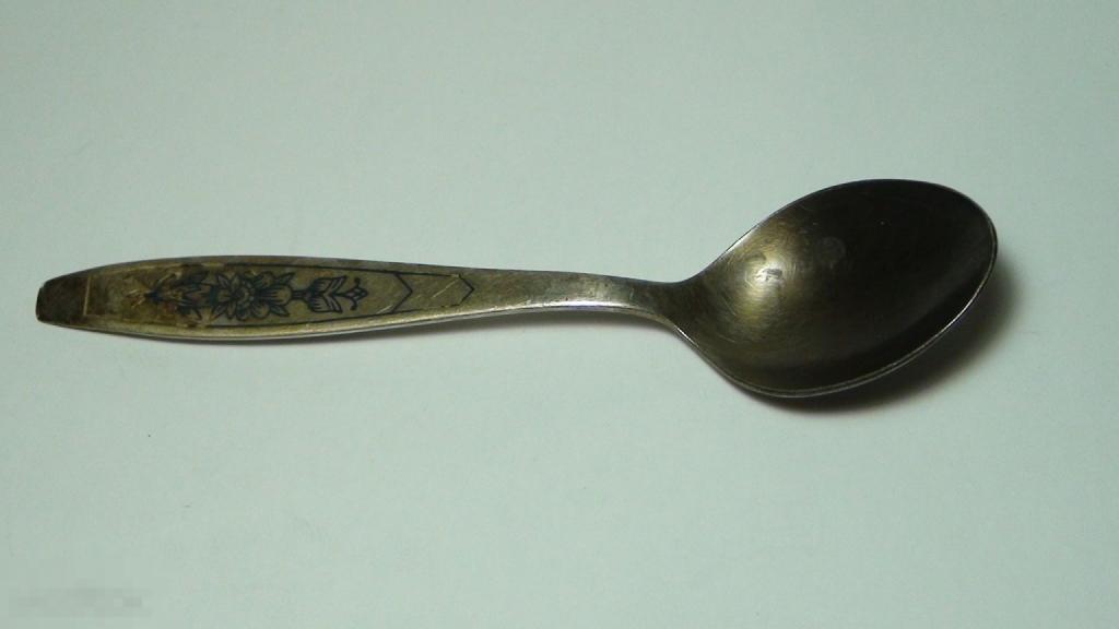 Чайная ложка 925 проба чернь 26,2гр.