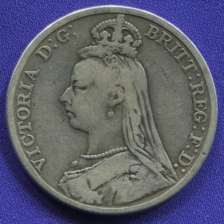 Англия 1 крона 1892 VF
