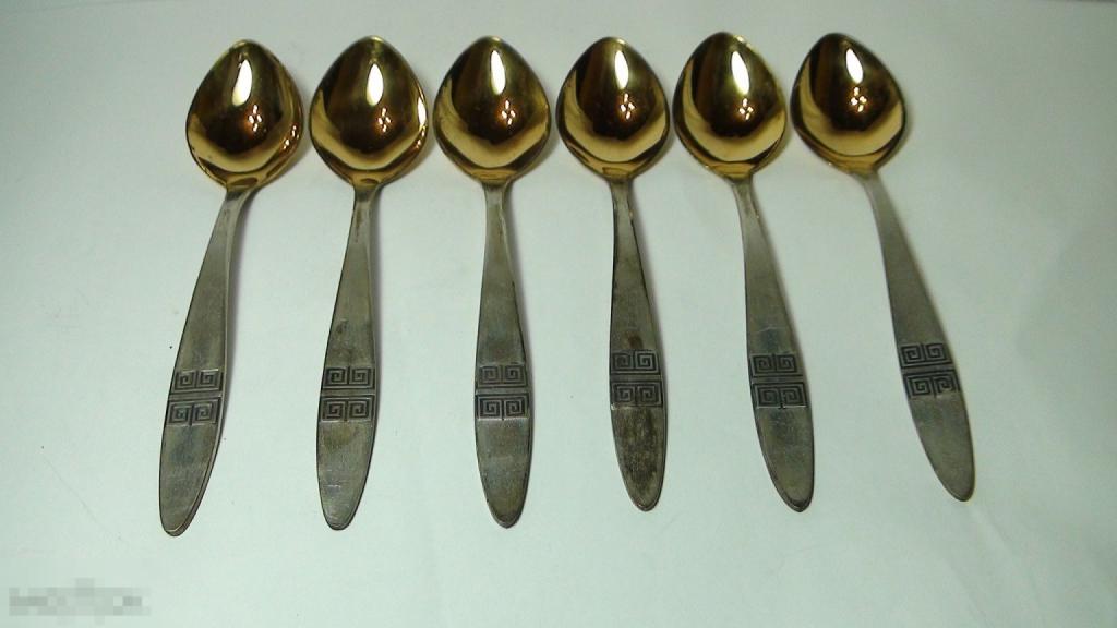 Чайные ложки    916 проба  меандр 152,4гр  2