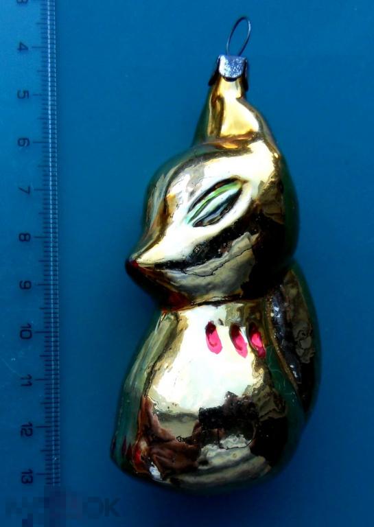 ЛИСА ЛИСИЧКА-СЕСТРИЧКА --- TLR --  старая елочная игрушка