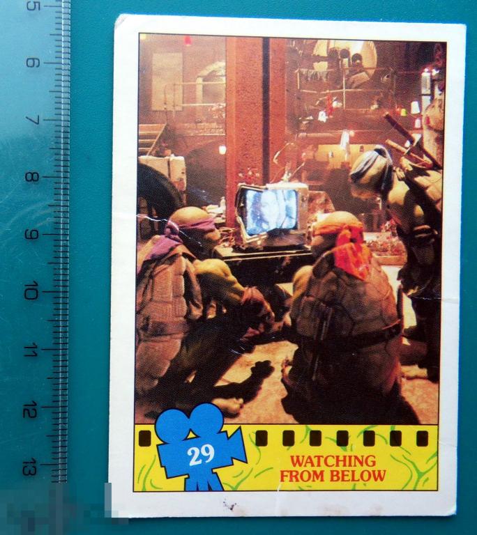 ВКЛАДЫШ-КАРТОЧКА * TURTLES * Черепашки ниндзя * №29  --- -- cS (348а) -- комиксы