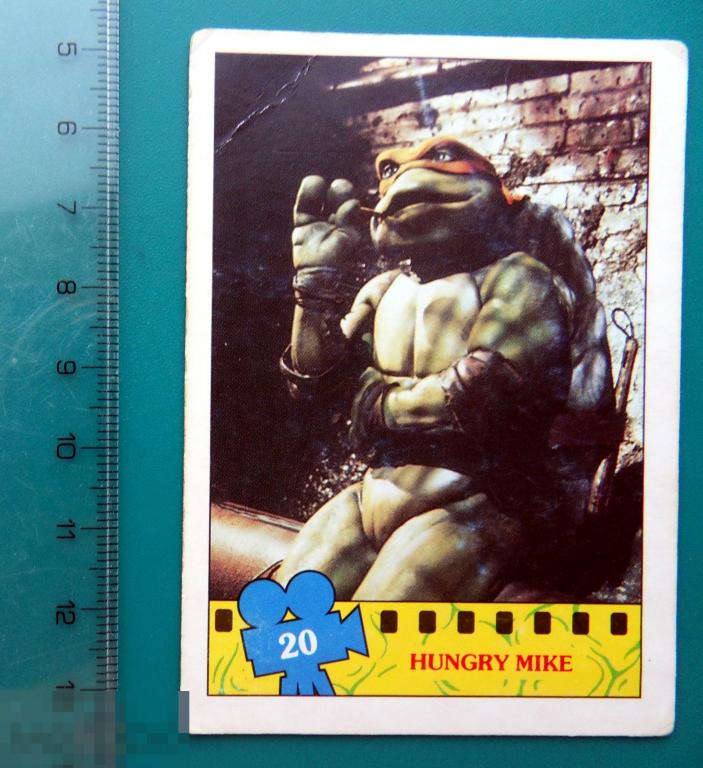 ВКЛАДЫШ-КАРТОЧКА * TURTLES * Черепашки ниндзя * №20  --- -- cS (348а) -- комиксы