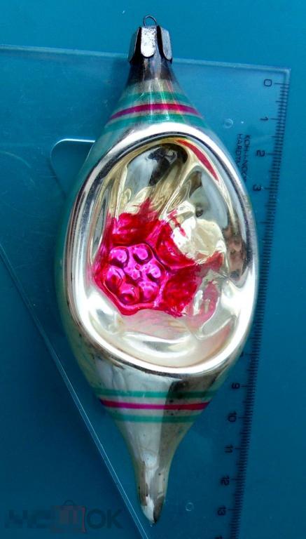 СОСУЛЬКА-ПРОЖЕКТОР красный прожектор. ---  TLR --- старая елочная игрушка