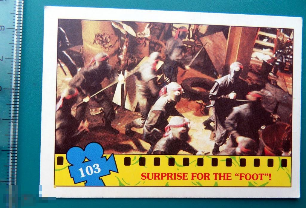 ВКЛАДЫШ-КАРТОЧКА * TURTLES * Черепашки ниндзя * №103  --- -- cS (348а) -- комиксы