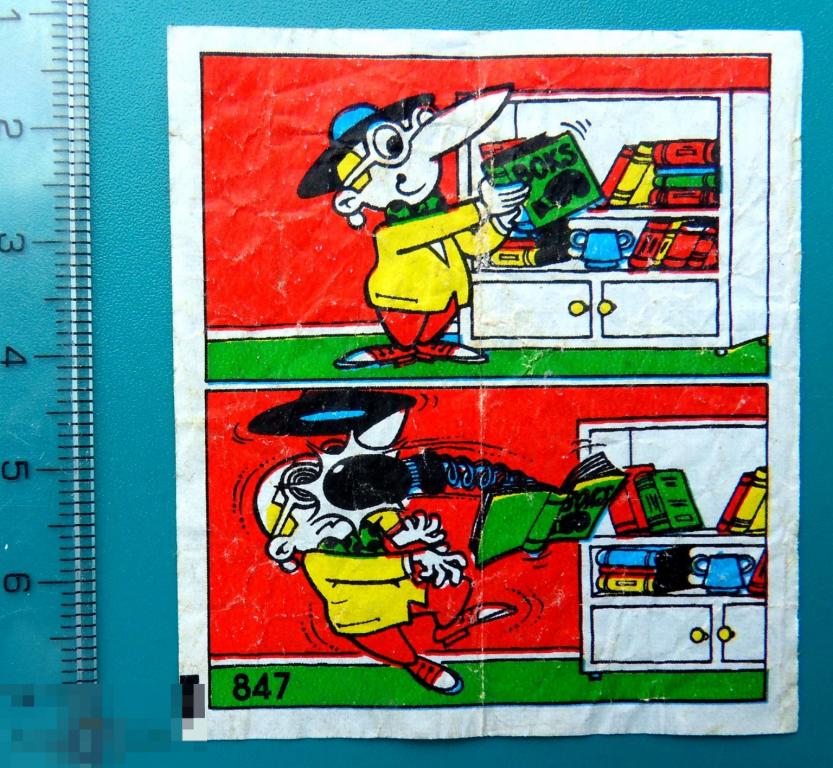 ВКЛАДЫШ комиксы Типи Тип. Tipi Tip №847 --  1штука -- (118)