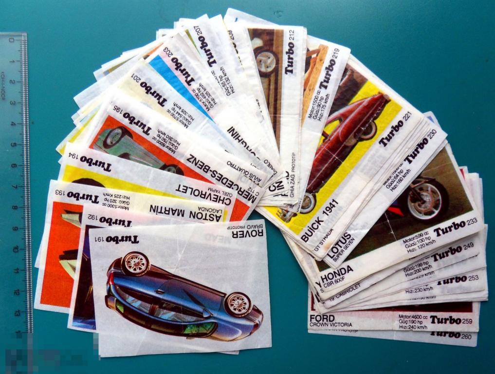 вкладыши Турбо Turbo ПОЛНАЯ СЕРИЯ 191-260 авто мото техника автомобиль -- cS (314) --