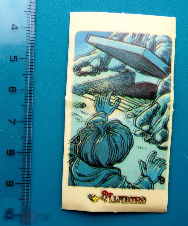 ВКЛАДЫШ комиксы ALADINO 1994 год. АЛЛАДИН №9 --- cS (114а) -- мультфильм обертка упаковка РЕДКАЯ!!!