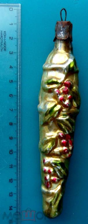 ВИНОГРАД Сосулька Виноград Лоза Гроздь --- QL --  старая елочная игрушка ..1..