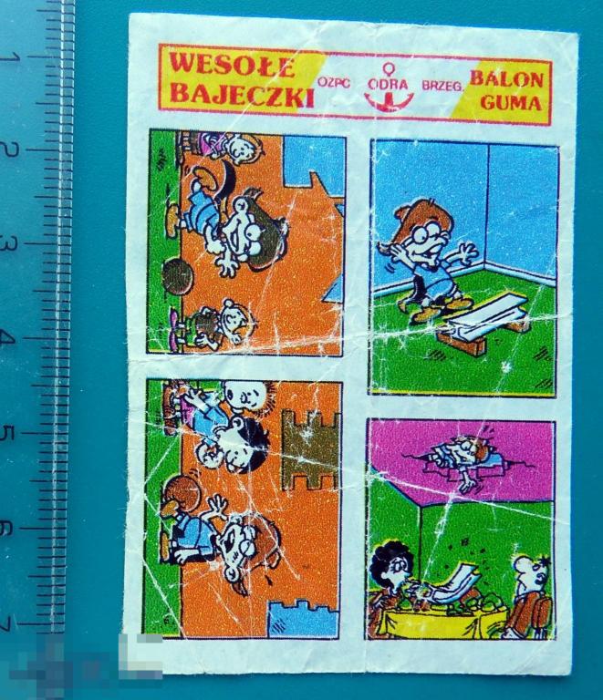ВКЛАДЫШИ комиксы BALON GUMA Wesole Bajeczki Odra 1 штука  ---  cS (11) ---   ... 1