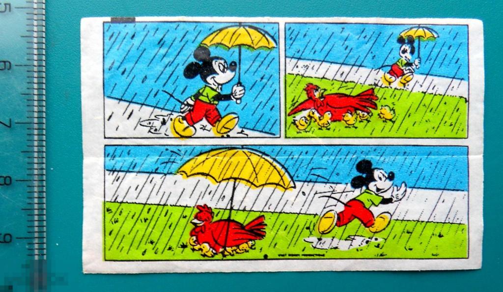 вкладыш упакрвка обертка DONALD Дональд Гуфи Mickey Mouse (Микки Маус) комиксы 1 штука cS (309) .3.