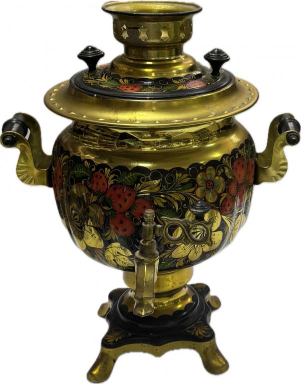 Самовар электрический  ТУЛА ЗШВ Хохлома 1980 г СССР