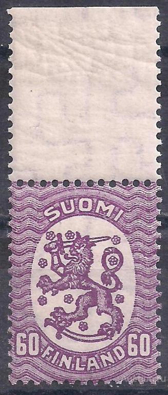 Россия, Великое княжество Финляндское, 1917-1923, 60 пенни, с полем, чистая.  (Ч-27).