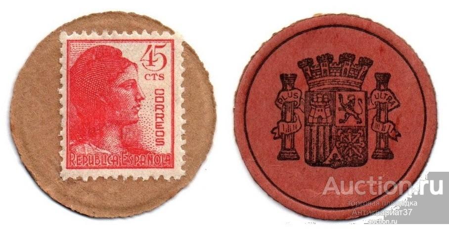 Банкнота 45 сантимов 1938 года, Испания