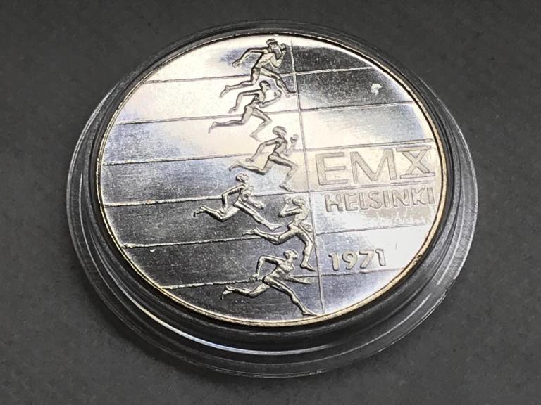 Финляндия 10 марок 1971 Серебро X Чемпионат Европы по легкой атлетике