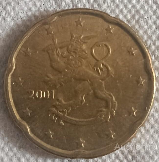 Финляндия 20 евро центов 2001 г