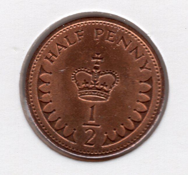 1/2 пенни - Великобритания - 1982 - Елизавета II - KM#926