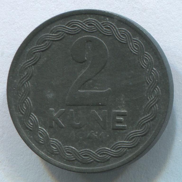 ХОРВАТИЯ 2 КУНЫ 1941 AUNC