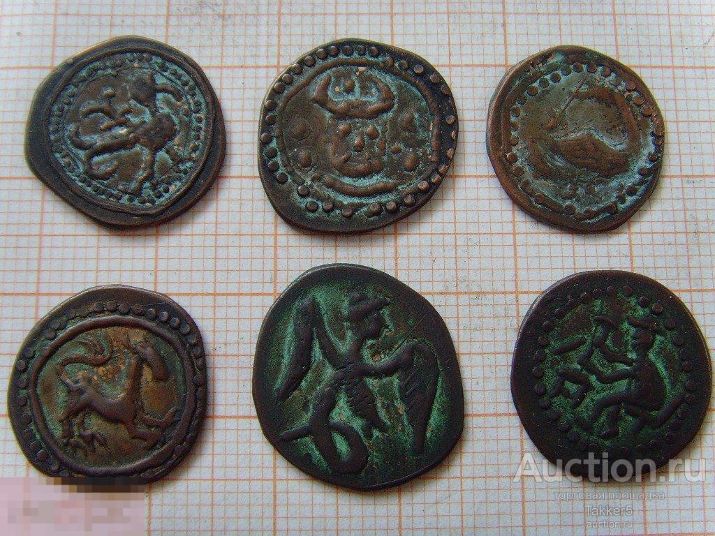 Пуло  Медные русские монеты  1475-1498 гг.  Медь.