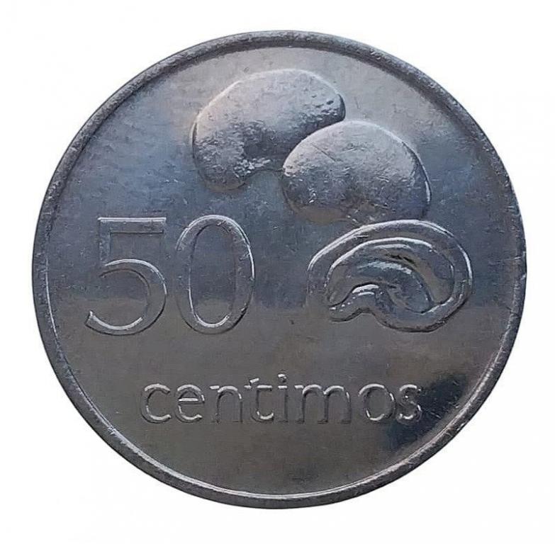 KM95 Мозамбик 50 сентимо 1975 UNC РЕДКАЯ Cu-Ni