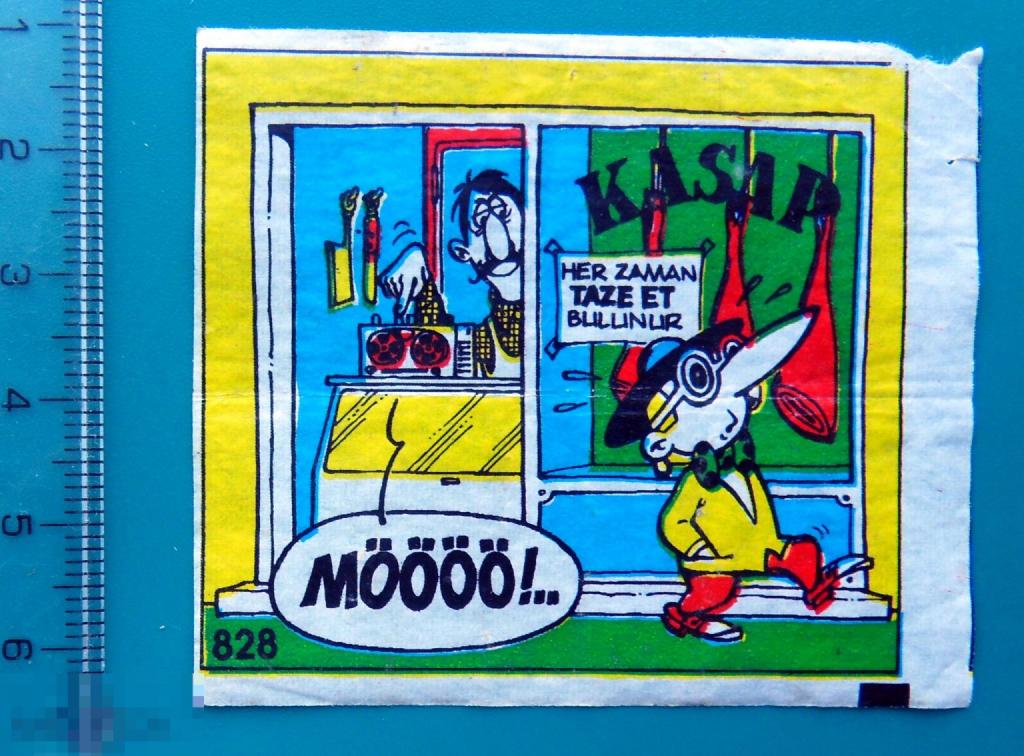 ВКЛАДЫШ комиксы Типи Тип. Tipi Tip №828--  1штука -- (322 а)