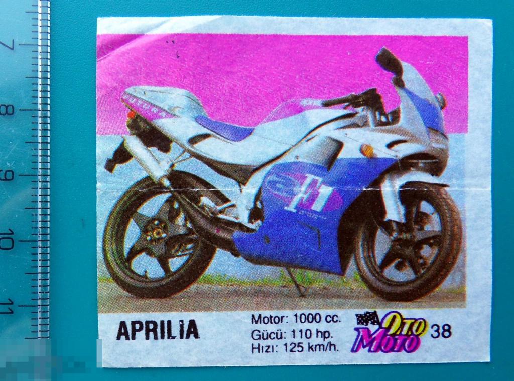 вкладыш ОТО МОТО Oto Moto  №38 мотоцикл мото 1 штука cS (314а)