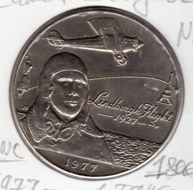 1 тала - Западное Самоа - 1977 - Чарльз Линдберг - Самолет - KM#26