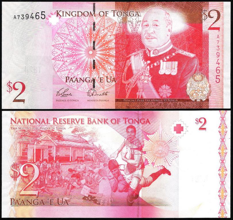 Тонга 2 паанга 2009 год. UNC