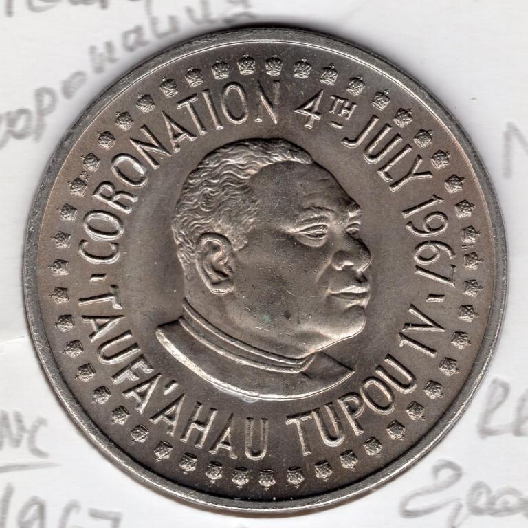 1 паанга - Тонга - 1967 - Коронация - KM#17