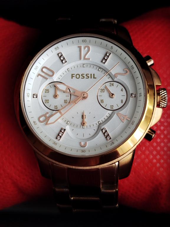 ОРИГИНАЛЬНЫЕ ЖЕНСКИЕ ЧАСЫ FOSSL ES-4035 С ХРОНОГРАФОМ.